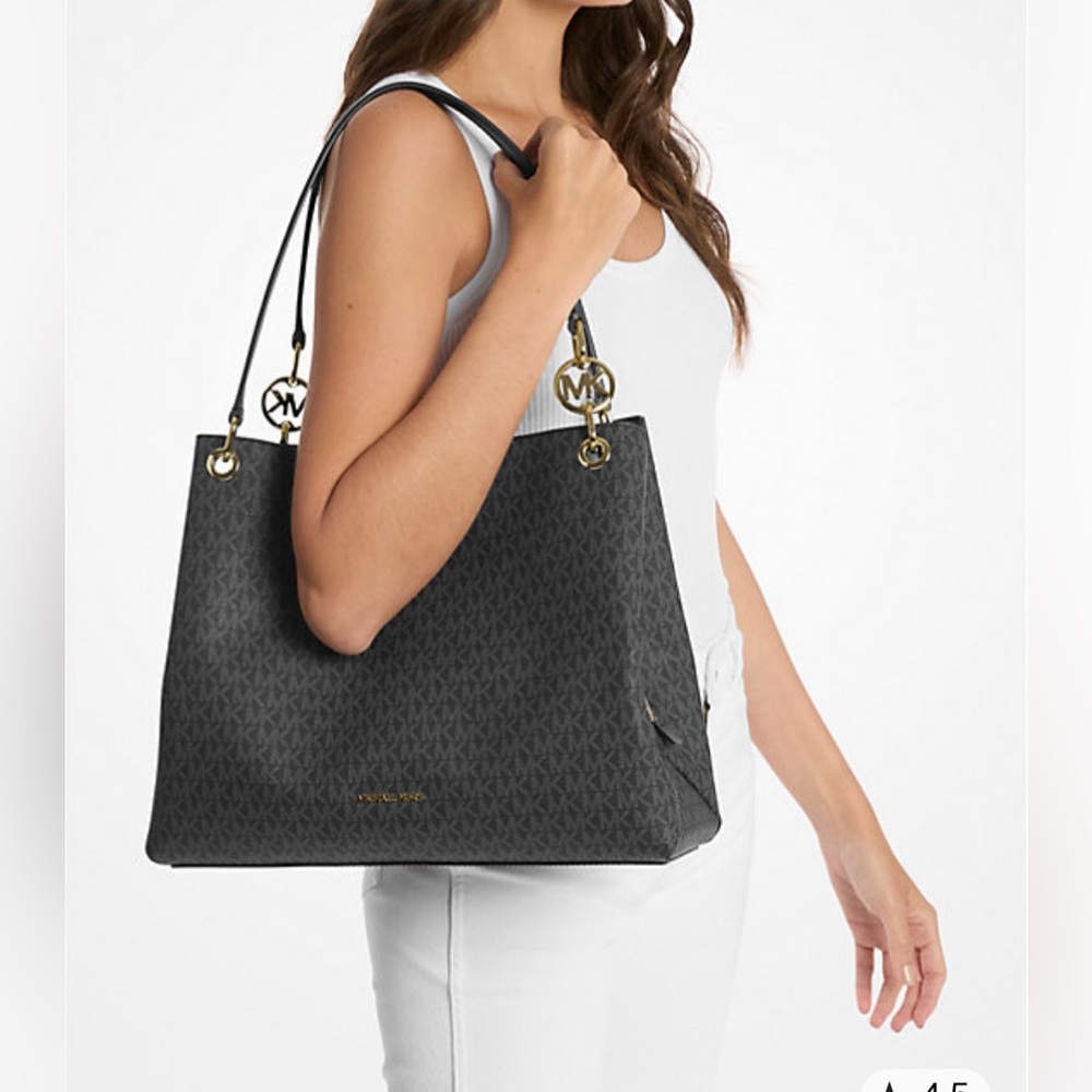 MICHAEL KORS Christina Large Signature Logo Shoulder Bag - Picture 2 of 16